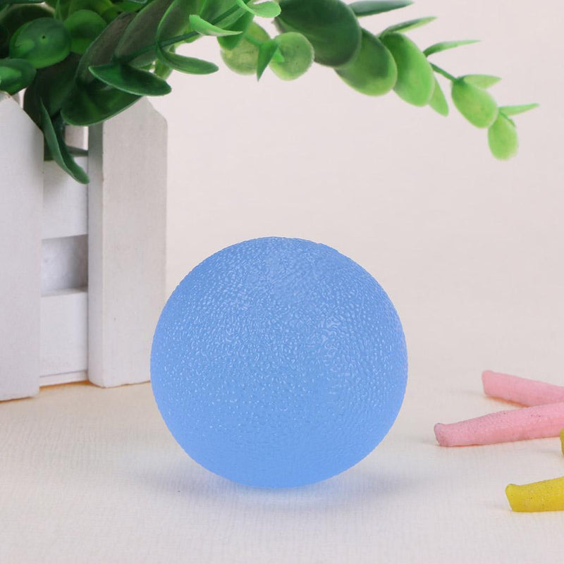 Hand Grip Muscle Power Train Jelly Fitness Finger Exerciser Ball(Blue)