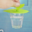 Silicone Leaf Shaped Cup Cover Heat Resistant Sealed Cap Leakproof Cups Lid