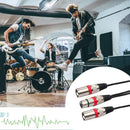 3Pin XLR Female to Dual 2 Male Y Splitter 30cm Adapter Cable Wire (Red) Newly