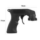 Car Paint Care Aerosol Spray Gun Adapter Handle with Grip Trigger Black Newly
