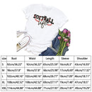 Independence Day Print Softball Letter Tea T-Shirt (White XL)