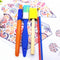 5pcs Watercolor Plastic Sponge Brush Acrylic Gouache Oil Painting Graffiti Tool