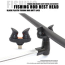 Fishing Rod Rest Butts Gripper Grips Pole Holder Stand Head Tools Black