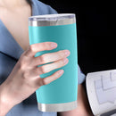 Thermal Car Cup Stainless Tea Coffee Vacuum Insulated Bottle (Light Green) Newly