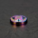 #A MTB Bicycle Front Fork Cap Aluminum Alloy Star-shaped Gas Nozzle Caps Accesso