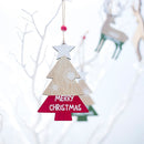 Xmas Hanging Christmas Tree Decoration Wooden Ornaments  Snowman/Elk/Angel