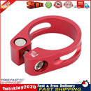 Mountain Bike Seatpost Clamp CNC Road Bicycle Seat Tube Clip (Red 31.8mm) Newly