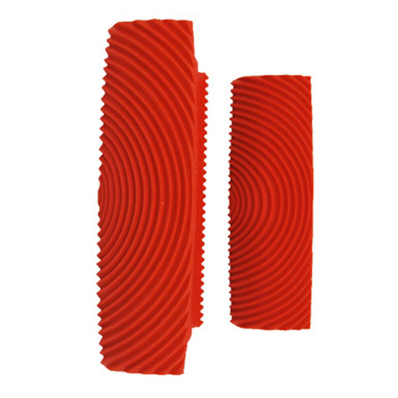 2pcs Rubber Imitation Wood Grain Paint Texture Roller Brush Wall Painting Sets