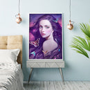 5D DIY Full Round Drill Diamond Painting Beautiful Girl Home Decor Handmade Art