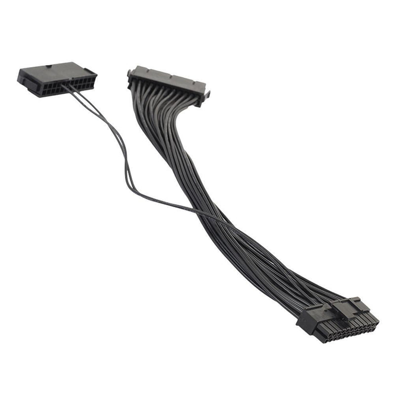 ATX Mining 30cm 24 Pin Dual PSU Extension Cable for Computer