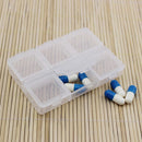Home Storage Plastic Braille 6-day Pill Boxes Medicine Holder Tablet Container