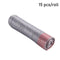 Gray 15pcs Household Portable Thicken Garbage Bag Drawstring S1Z8 Closure V W9M3