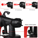 400W Plastic Electric Paint Spray Gun Latex Paint Spraying Machine (Red US)