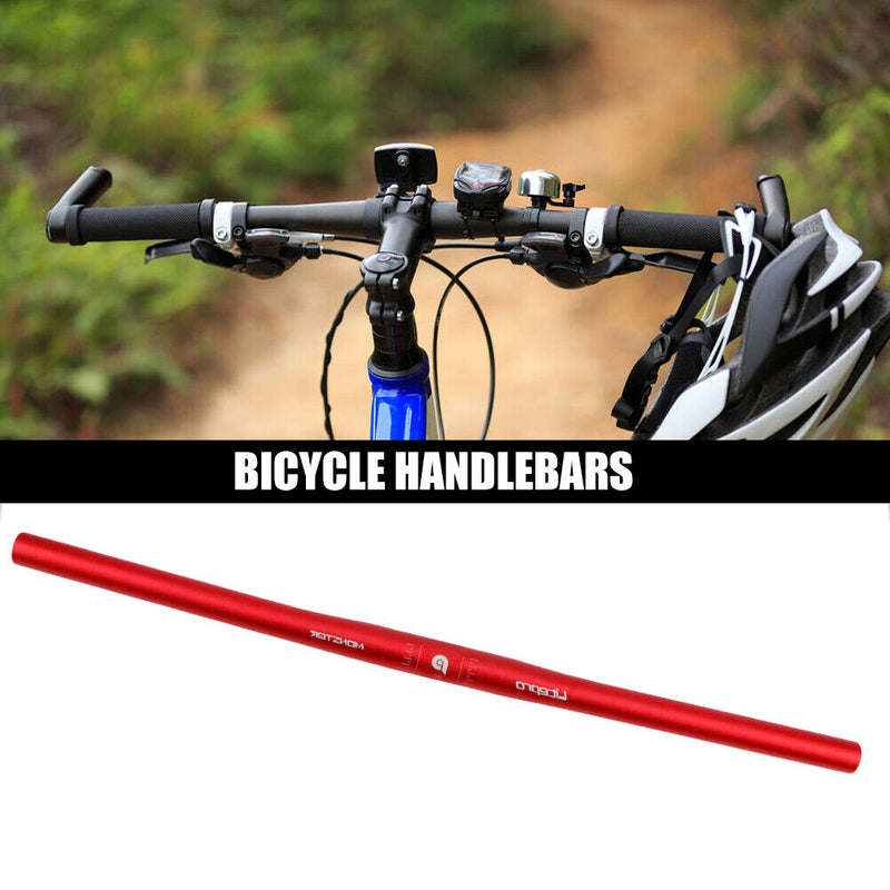 25.4x540mm MTB Bike Aluminum Alloy Handlebar Riser Bar Ultra Light (Red)