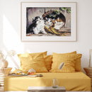 Full Embroidery 11CT DIY Cute Kittens Stamped Cross Stitch Kit Needlework Newly