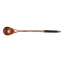 5PCS Long Handle Spoon Wood Soup Coffee Kitchen Tableware (Old Paint Black)