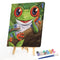 DIY Animal Frog Acrylic Drawing Oil Paint Kit by Numbers Coded Picture Kids