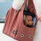 Travel Pet Shoulder Bag Waterproof Small Cat Dog Carrier Handbag (Caramel)