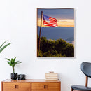 Full Drill Square Diamond Painting Kit DIY 5D American Flag Rhinestone Drawing