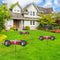 Metal Racer Windmill Aircraft Wind Spinners Outdoor Garden Yard Decor (A)