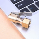 Brass Car Tire Inflator Tool Valve Stem Connector Air Chuck Lock On Clip
