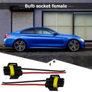 2pcs H8/H9/H11 Bulb Socket Headlight Fog Lamp Headlamp Female Adapter Connector