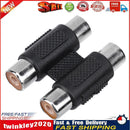 RCA Female to RCA Female Connector AV Cable Plug Jack Adapter(2 in1)  Newly