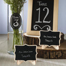 20pcs Mini Blackboard Wooden Wedding Table Message Signs Chalkboard with St