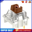50pcs 3 Pin Silent RGB LED Tactile Switch for Mechanical Keyboard (Coffee)