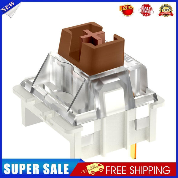 50pcs 3 Pin Silent RGB LED Tactile Switch for Mechanical Keyboard (Coffee)