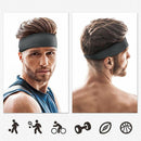 Cycling Running Pure Color Men Sports Headband Fitness Headband Elastic