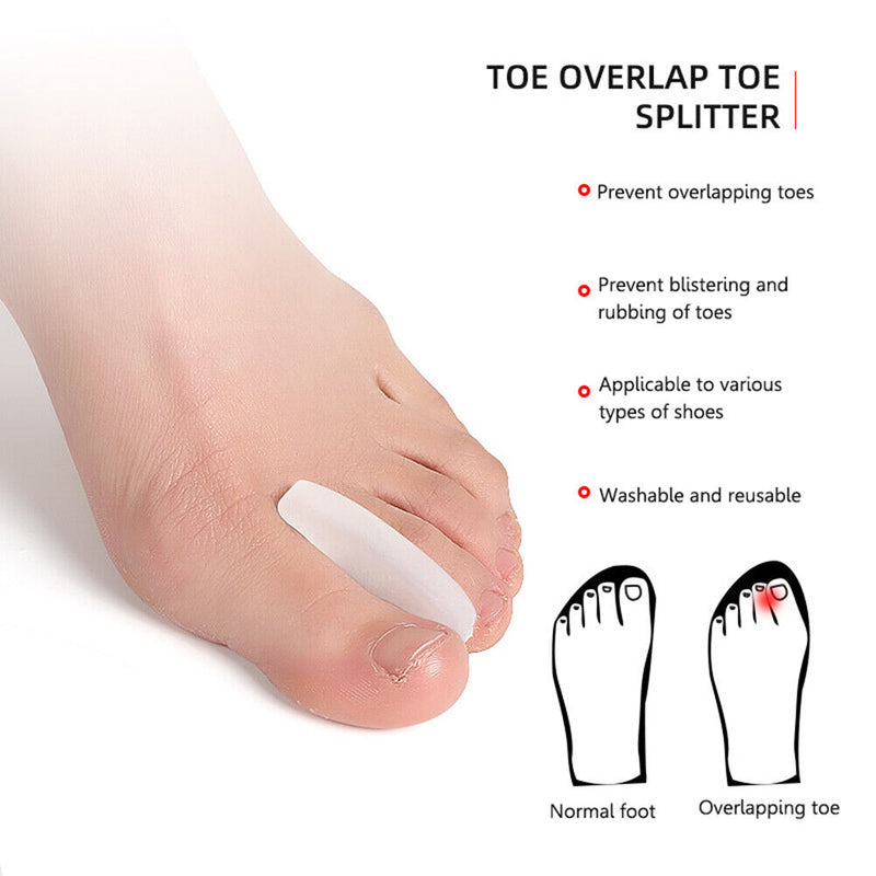 Toe Separator Silicone Hallux Valgus Corrector Hammer Toe Bunion Straightener