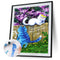 Oil Paint By Numbers Blue Cat Coloring Picture Digital Drawing