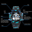 Outdoor Multifunction Waterproof Boy Sports Electronic Watches (Orange)