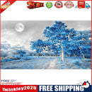 5D Diamond Painting Kit Blue Woods Full Round Drill DIY Landscape Wall Art