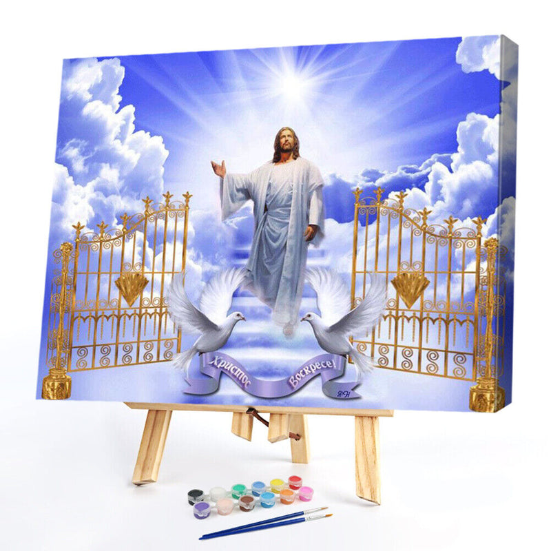 God Frameless Picture Oil Paint By Numbers Hand Painted Picture Room Decorati