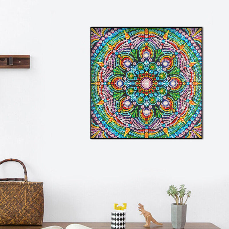DIY 5D Mandala Flower Part Drill Special Shape Diamond Painting Kit (UP151)