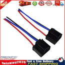 1 Pair H4 9003 Bulb Socket Female Adapter Connector for Headlight Fog Lamp Newly