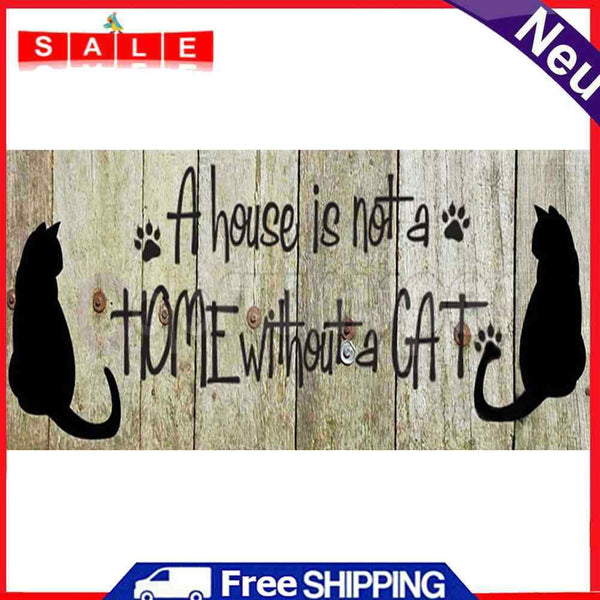 Cat Frameless Picture Oil Paint By Numbers Hand Painted Picture for Living Room
