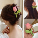 Flower Girls Jewelry Claw Clip Hairpin Hair Accessories Tulip Hair Clip