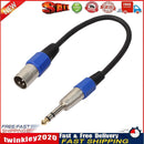 3P XLR Male Jack to 1/4 6.35mm Female Plug Stereo Microphone Adapter Cable Newly