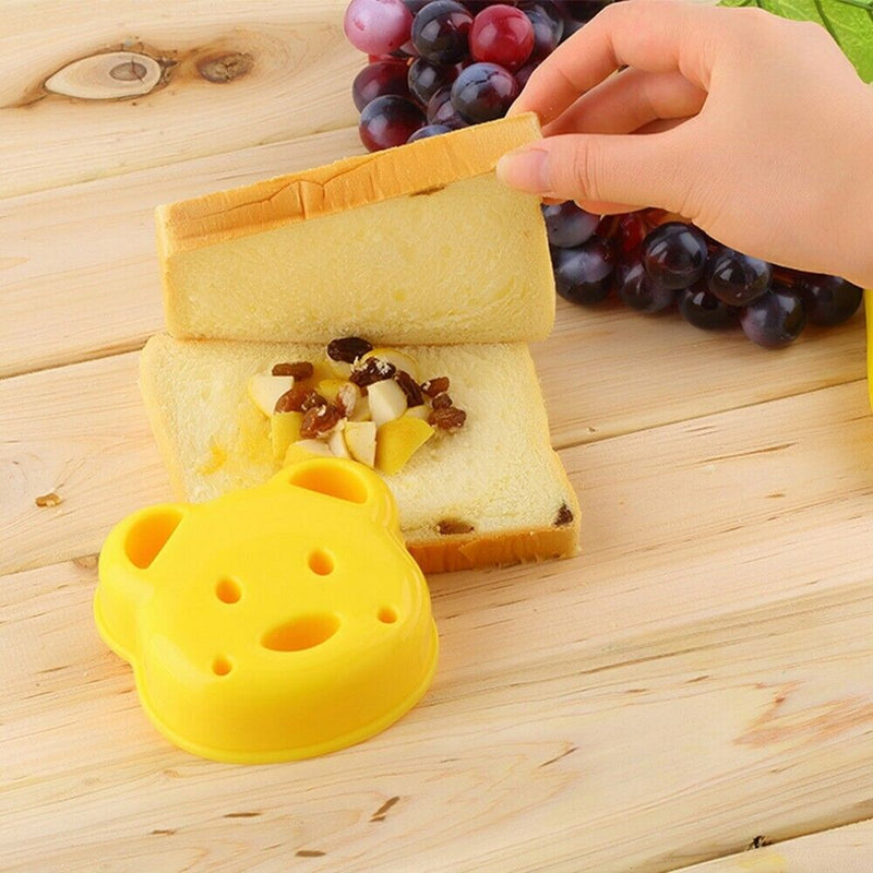 Little Craft DIY Bear Shape Sandwich Maker Cake Cutter Mold Bread Plastic Mould