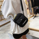 Fashion Cute Canvas Solid Color Shoulder Bag Women Small Crossbody Bags Purse