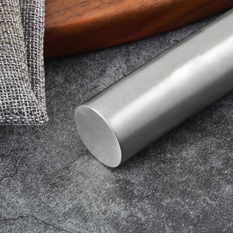 3pcs Stainless Steel Rolling Pin Non-stick Pastry Kitchen Baking Tool(L)