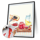 DIY Digital Picture Kit Cartoon Snacks Frameless Oil Painting By Number Artwork