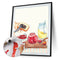 DIY Digital Picture Kit Cartoon Snacks Frameless Oil Painting By Number Artwork