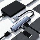UHB01 Multi USB Splitter HUB Laptop 4 Ports USB 3.0 Expander Power Adapter