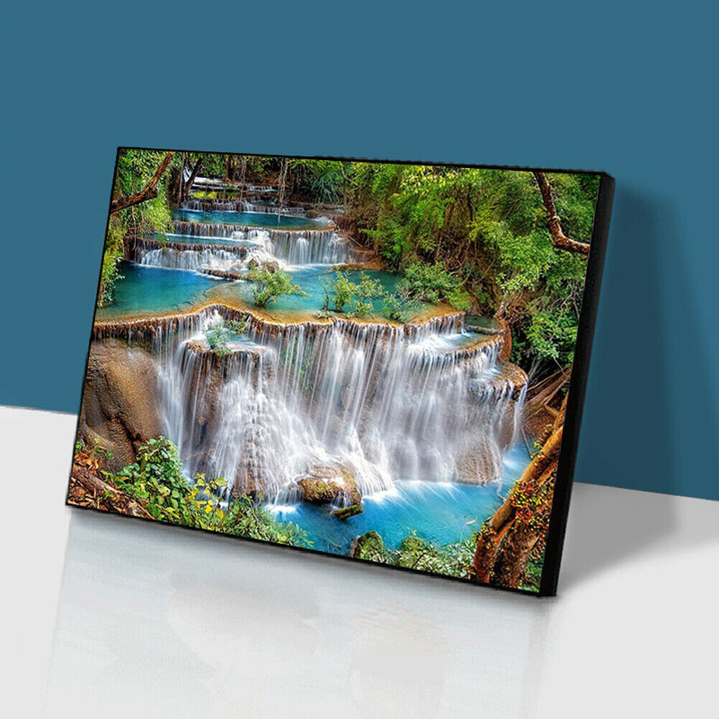 5D Full Square Diamond Painting DIY Waterfall Cross Stitch Christmas Needlework
