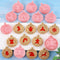 10Pcs/Set Christmas Cookie Cutter Set Hollow Sauce Jam Filled Xmas Ball Decor`