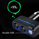 Smart Phone Charger Plug 2 Way Dual Adapter Car Cigarette Lighter Car Charger